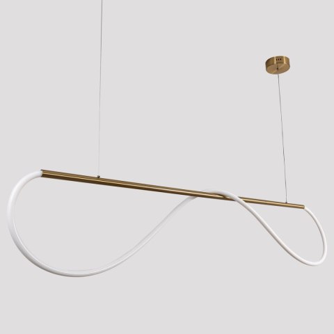 Light Prestige Lampa wisząca Meleca M złota LED CCT