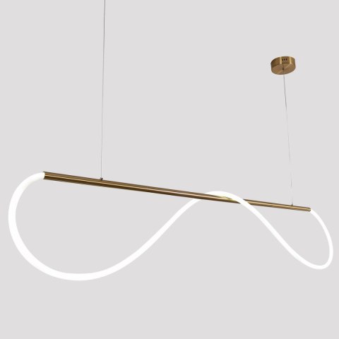 Light Prestige Lampa wisząca Meleca M złota LED CCT