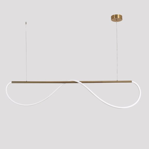 Light Prestige Lampa wisząca Meleca M złota LED CCT