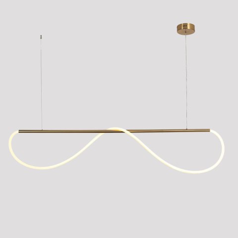 Light Prestige Lampa wisząca Meleca M złota LED CCT