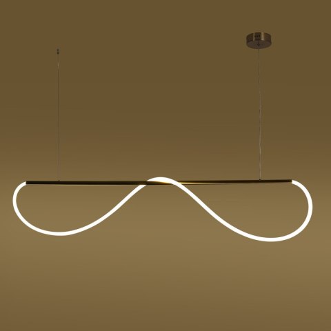 Light Prestige Lampa wisząca Meleca M złota LED CCT