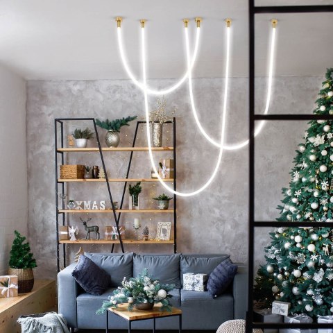 Light Prestige Lampa wisząca Rope Light 4 m biała Tuya Smart LED CCT