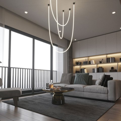 Light Prestige Lampa wisząca Rope Light 4 m biała Tuya Smart LED CCT