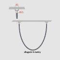 Light Prestige Lampa wisząca Rope Light 4 m biała Tuya Smart LED CCT