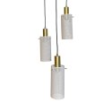 Light Prestige Lampa wisząca Tirana 3 biała 3xE27