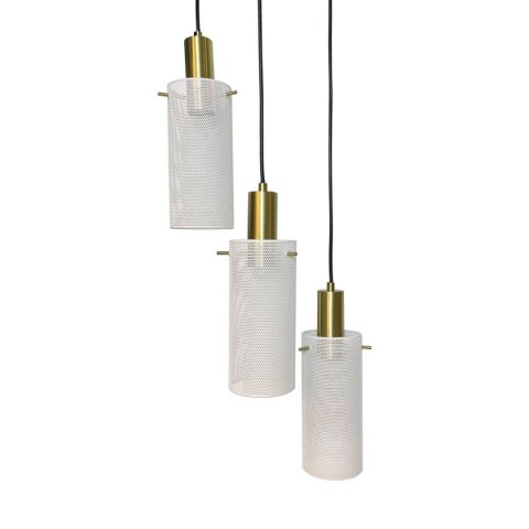 Light Prestige Lampa wisząca Tirana 3 biała 3xE27