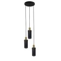 Light Prestige Lampa wisząca Tirana 3 czarna 3xE27
