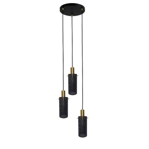 Light Prestige Lampa wisząca Tirana 3 czarna 3xE27