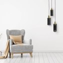 Light Prestige Lampa wisząca Tirana 3 czarna 3xE27