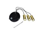 Light Prestige Lampa wisząca Tirana 3 czarna 3xE27