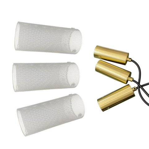 Light Prestige Lampa wisząca Tirana 3 biała 3xE27