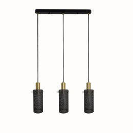 Light Prestige Lampa wisząca Tirana 3 czarna 3xE27