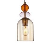 Light Prestige Lampa wisząca Tropea bursztynowa 1xE27