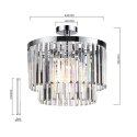 Light Prestige Plafon Vetro 4 srebrny 4xE14