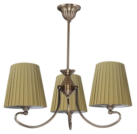 MOZART LAMPA WISZĄCA 3X60W E27 PATYNOWA MIEDŹ MIODOWY