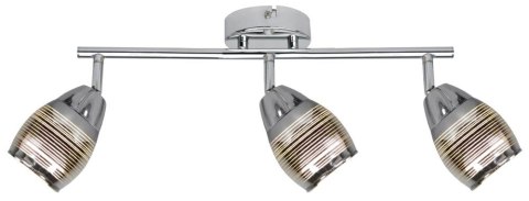 MILTON LAMPA SUFITOWA LISTWA 3X10W E14 LED CHROM