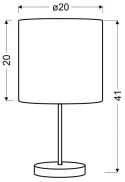 TIMBER LAMPA GABINETOWA 1X60W E27 SOSNA