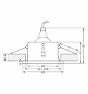 SH-11 WH MR16 BIAŁY oczko sufitowe lampa sufitowaa HERMETYCZNA IP65 odporna na wilgoć