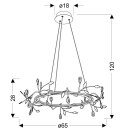 GIAROS LAMPA WISZĄCA 65 36W LED CZARNY 4000K APETI