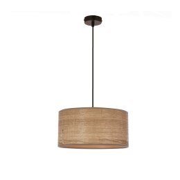 LEGNO LAMPA WISZĄCA CZARNY 30 1X40W E27 ABAŻUR ORZECHOWY