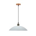 DEXTER 2 LAMPA WISZĄCA MIEDZIANY 1X60W E27 KLOSZ BIAŁY