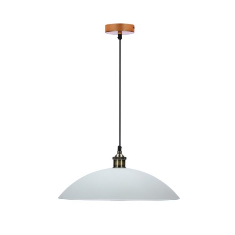 DEXTER 2 LAMPA WISZĄCA MIEDZIANY 1X60W E27 KLOSZ BIAŁY