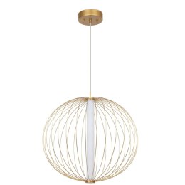 Light Prestige Lampa wisząca Treviso złota LED CCT