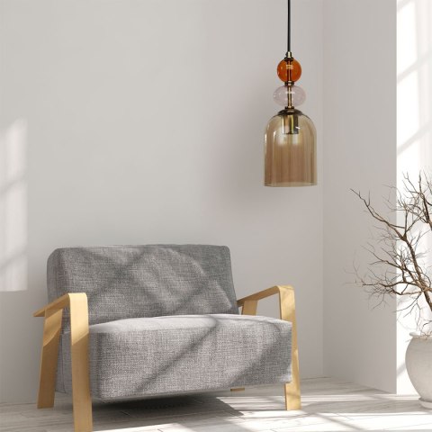 Light Prestige Lampa wisząca Tropea bursztynowa 1xE27