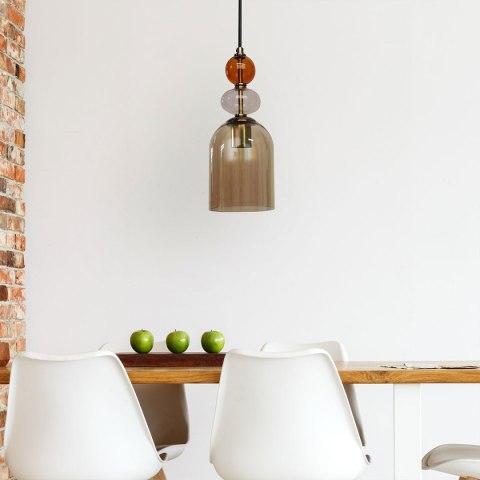 Light Prestige Lampa wisząca Tropea bursztynowa 1xE27