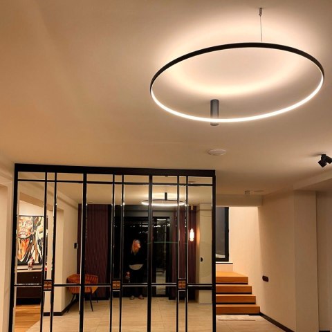 Light Prestige Plafon Ring L czarny LED CCT