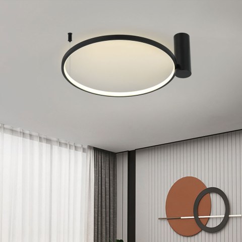Light Prestige Plafon Ring S czarny LED CCT