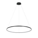Light Prestige Lampa wisząca Ring 80 cm czarna LED CCT