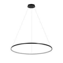 Light Prestige Lampa wisząca Ring 80 cm czarna LED CCT