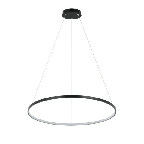 Light Prestige Lampa wisząca Ring 66 cm czarna LED CCT