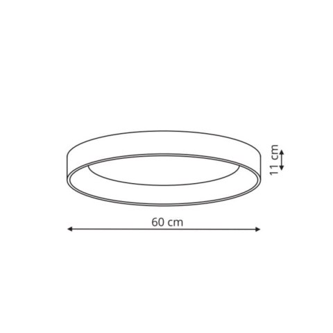 Light Prestige Plafon Georgia 60 cm biały LED CCT