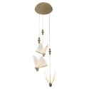 Light Prestige Lampa wisząca Mariposa 3 złota LED CCT