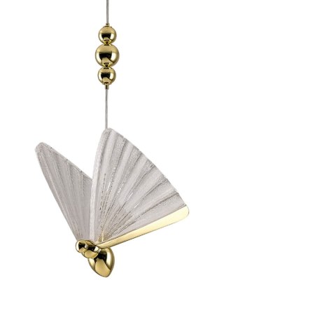Light Prestige Lampa wisząca Mariposa 3 złota LED CCT