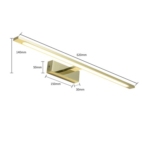 Light Prestige Kinkiet Isla złoty 62cm IP44 LED CCT
