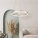 Light Prestige Lampa wisząca Midway Cristal Triangle złoto - transparentna LED CCT