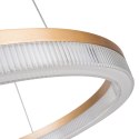 Light Prestige Lampa wisząca Midway Cristal Triangle złoto - transparentna LED CCT