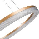Light Prestige Lampa wisząca Midway Cristal Triangle złoto - transparentna LED CCT