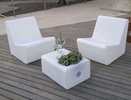 NEW GARDEN fotel TARIDA SIT 66 SOLAR & BATTERY biały