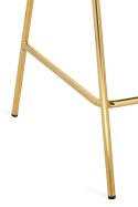 Krzesło MARGO beżowe - welur, podstawa złota