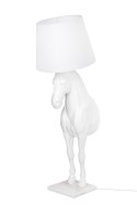 Lampa podłogowa KOŃ HORSE STAND S biała - włókno szklane