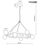 MOOSEE lampa wisząca VALENTINO M - złota