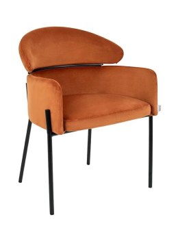 KARE krzesło ALEXIA Velvet pomarańczowe