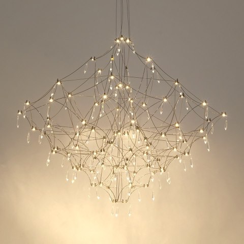 MOOSEE lampa wisząca CONSTELATION 77 - LED, stal szczotkowana