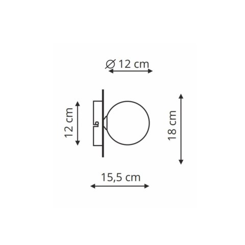 Light Prestige Kinkiet Roma złoty 1xG9
