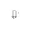 Light Prestige Kinkiet Vetro srebrny 1xE14