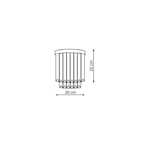 Light Prestige Kinkiet Vetro srebrny 1xE14